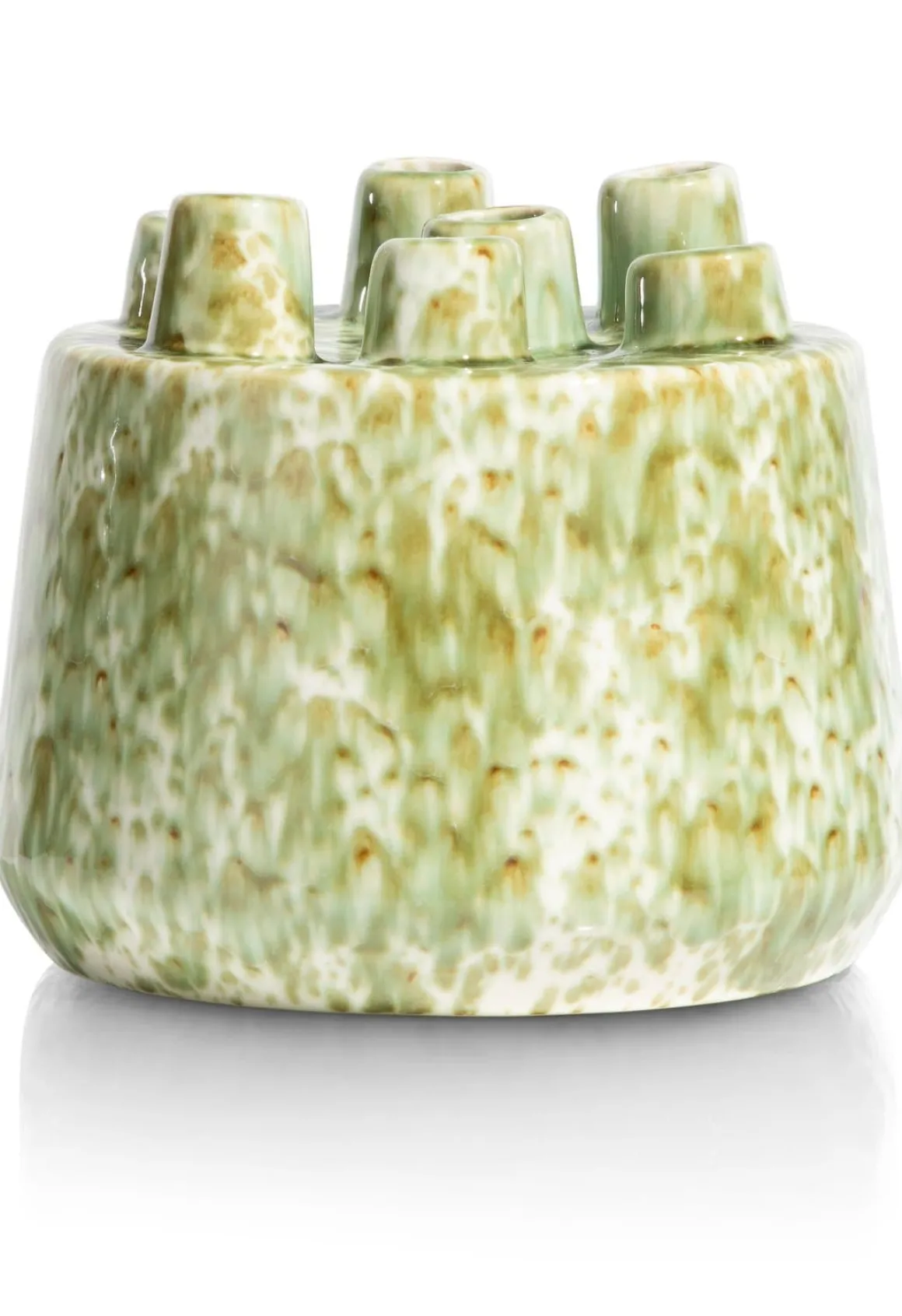 Safia vaas H21cm in de kleur Groen - COCOmaison