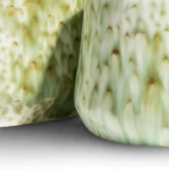 Safia vaas H21cm in de kleur Groen - COCOmaison