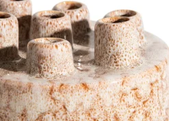 Safia vaas H21cm in de kleur Beige - COCOmaison