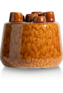 Safia vaas H15cm in de kleur Bruin - COCOmaison