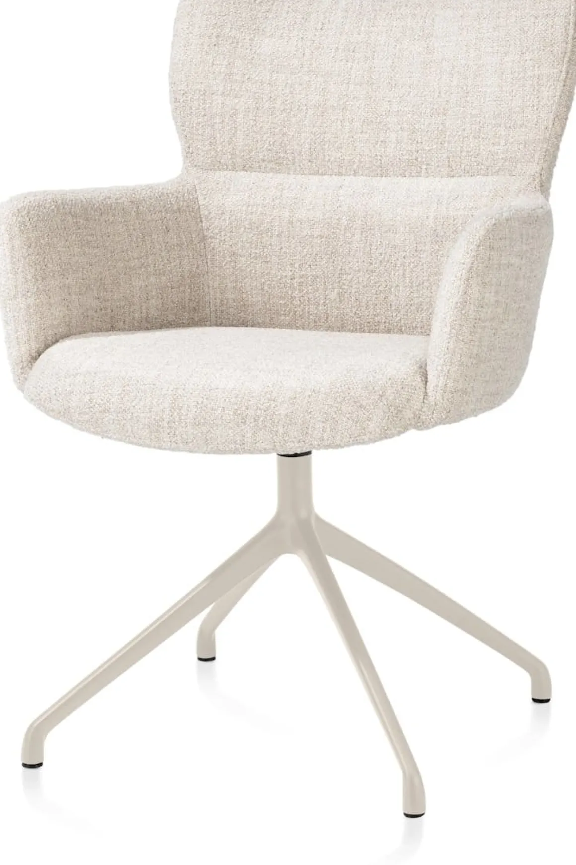 Sage, armstoel draaibaar - creme - stof Luton - Creme