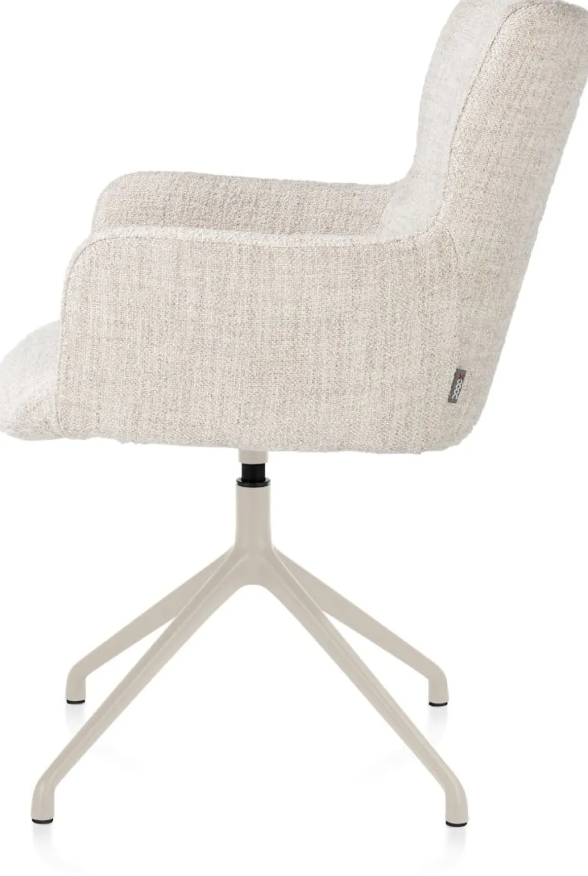 Sage, armstoel draaibaar - creme - stof Luton - Creme