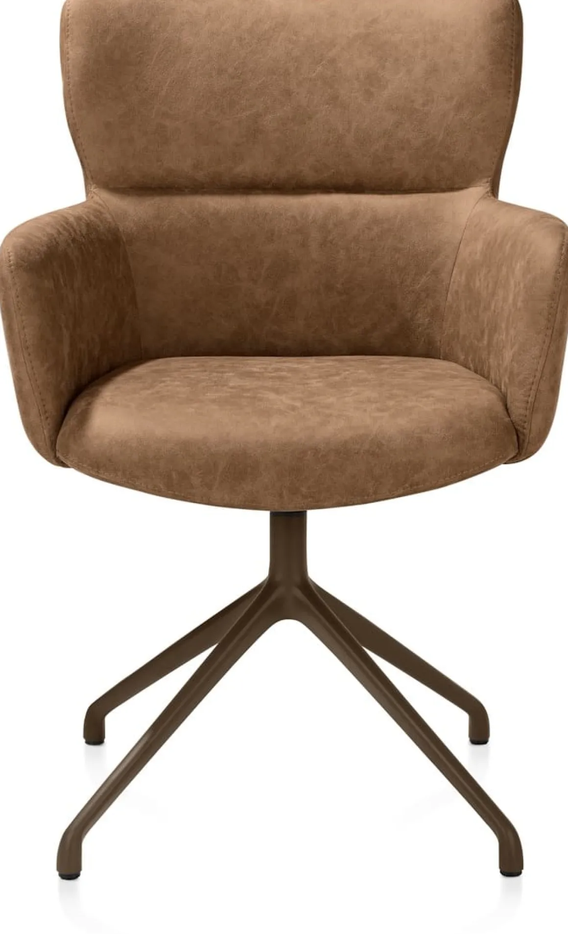 Sage, armstoel draaibaar - steelbrown - stof Oregon - Desert