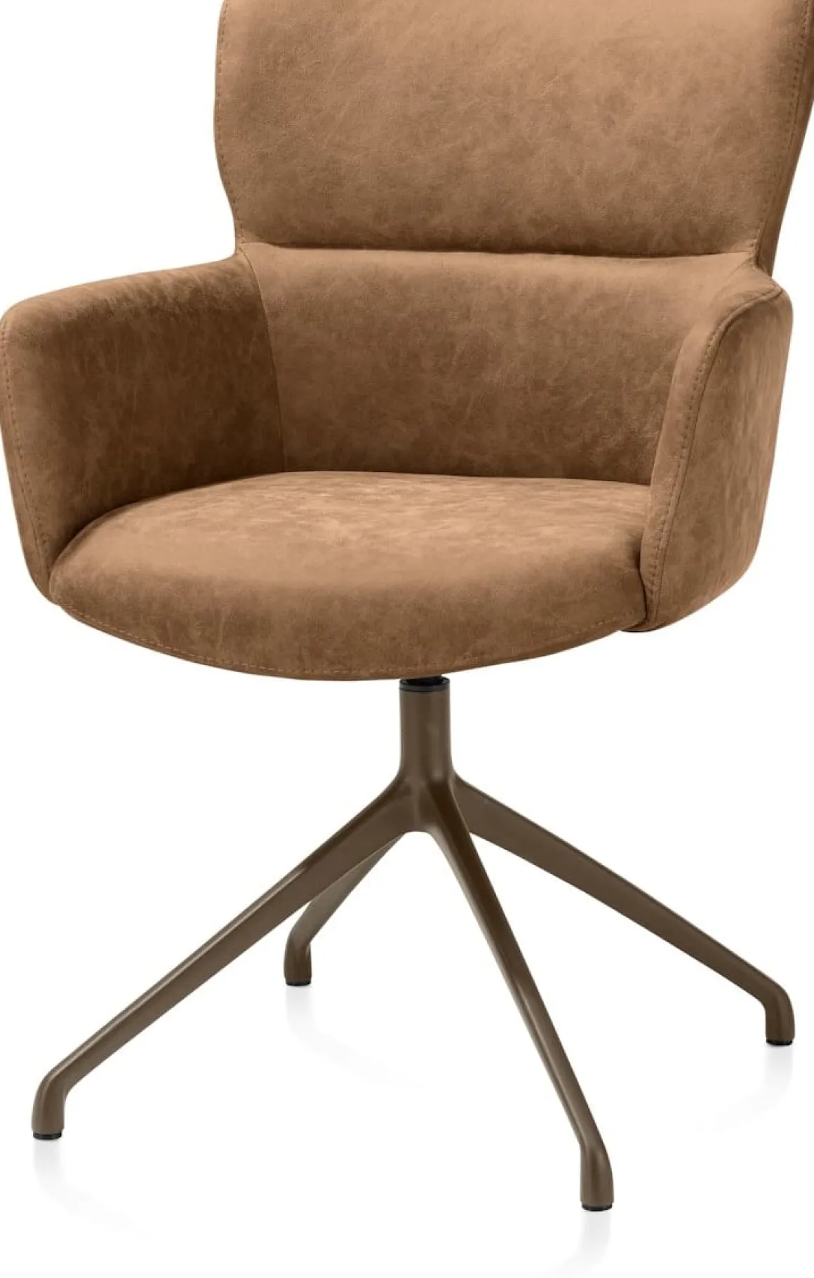 Sage, armstoel draaibaar - steelbrown - stof Oregon - Desert