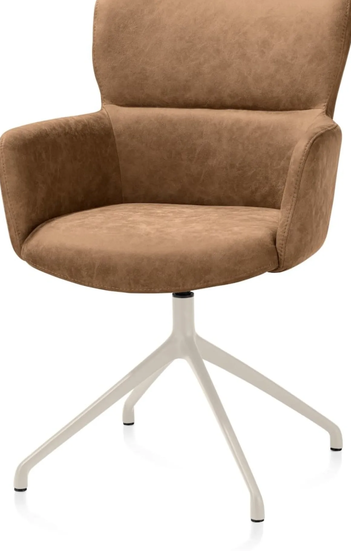 Sage, armstoel draaibaar - creme - stof Oregon - Desert