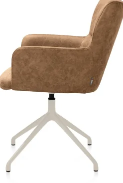 Sage, armstoel draaibaar - creme - stof Oregon - Desert