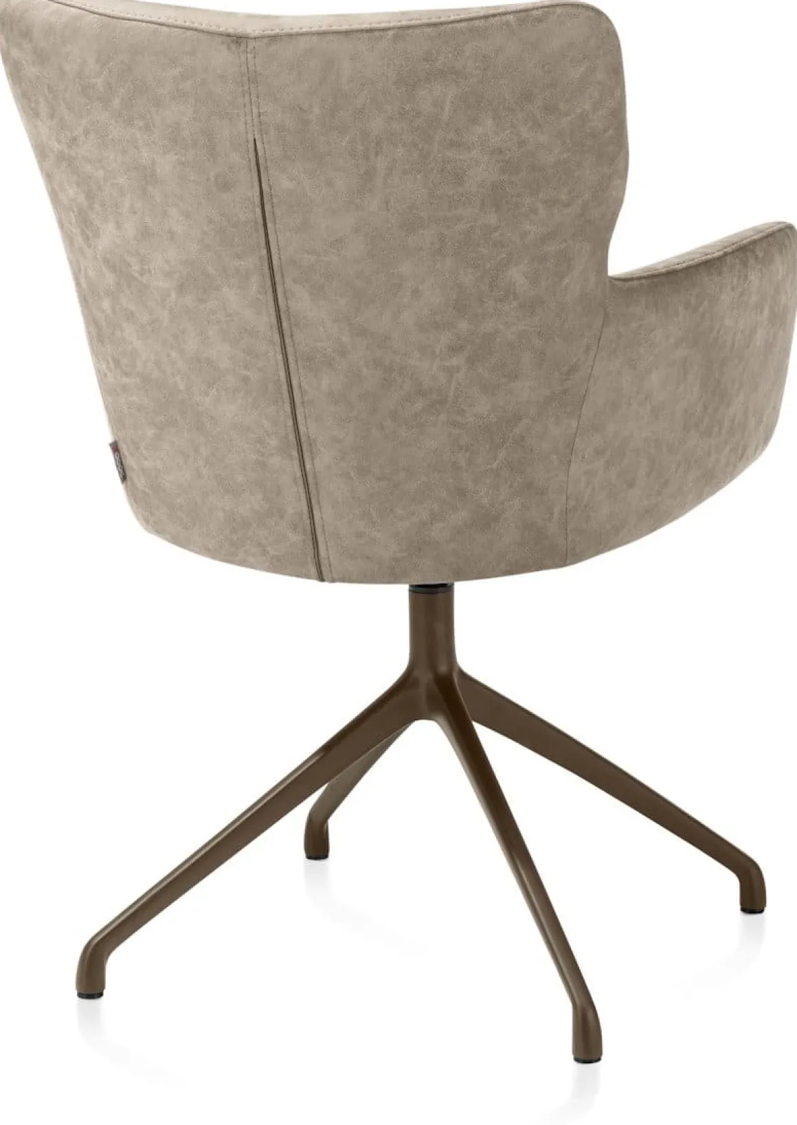 Sage, armstoel draaibaar - steelbrown - stof Oregon - beige