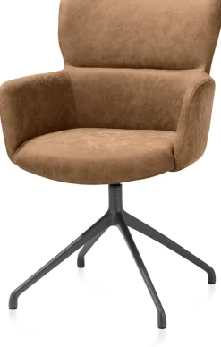 Sage, armstoel draaibaar - graphiet - stof Oregon - Desert