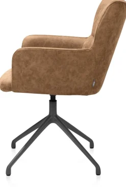 Sage, armstoel draaibaar - graphiet - stof Oregon - Desert