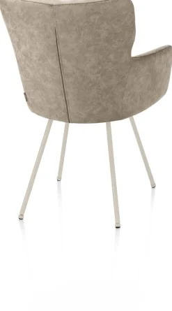 Sage, armstoel 4-pootjes creme - stof Oregon - beige