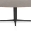Saluti, EETKAMERTAFEL ELLIPS 210 X 105 CM. - CENTRALE POOT - ROUGH OFF BLACK - Lava