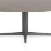 Saluti, EETKAMERTAFEL ELLIPS 210 X 105 CM. - CENTRALE POOT - GRAPHIET - Lava