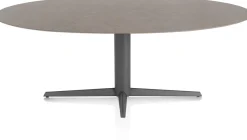Saluti, EETKAMERTAFEL ELLIPS 210 X 105 CM. - CENTRALE POOT - GRAPHIET - Lava