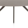 Saluti, EETKAMERTAFEL ELLIPS 210 X 105 CM. - 4-POOTJES - STEELBROWN - Lava