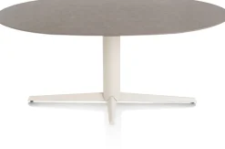 Saluti, EETKAMERTAFEL ELLIPS 180 X 105 CM. - CENTRALE POOT - CRÈME - Lava