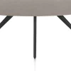 Saluti, EETKAMERTAFEL ELLIPS 210 X 105 CM. - 4-POOTJES - ROUGH OFF BLACK - Lava