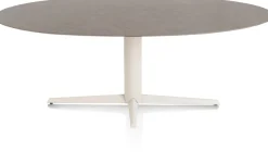 Saluti, EETKAMERTAFEL ELLIPS 210 X 105 CM. - CENTRALE POOT - CRÈME - Lava