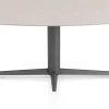Saluti, EETKAMERTAFEL ELLIPS 210 X 105 CM. - CENTRALE POOT - GRAPHIET - Light sand