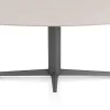 Saluti, EETKAMERTAFEL ELLIPS 240 X 110 CM. - CENTRALE POOT - GRAPHIET - Light sand