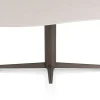 Saluti, EETKAMERTAFEL ORGANISCH 240 X 120 CM. - CENTRALE POOT - STEELBROWN - Light sand
