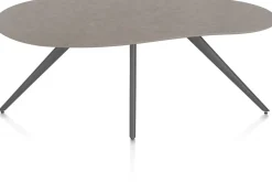 Saluti, EETKAMERTAFEL ORGANISCH 180 X 120 CM. - 4-POOTJES - GRAPHIET - Lava