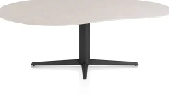 Saluti, EETKAMERTAFEL ORGANISCH 210 X 120 CM. - CENTRALE POOT - ROUGH OFF BL - Light sand