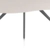 Saluti, EETKAMERTAFEL ORGANISCH 210 X 120 CM. - 4-POOTJES - GRAPHIET - Light sand