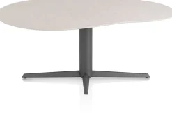 Saluti, EETKAMERTAFEL ORGANISCH 180 X 120 CM. - CENTRALE POOT - GRAPHIET - Light sand