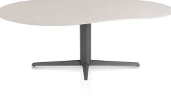 Saluti, EETKAMERTAFEL ORGANISCH 210 X 120 CM. - CENTRALE POOT - GRAPHIET - Light sand