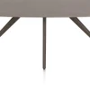 Saluti, EETKAMERTAFEL OVAAL 210 X 105 CM. - 4-POOTJES - STEELBROWN - Lava