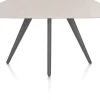 Saluti, EETKAMERTAFEL OVAAL 150 X 105 CM. - 4-POOTJES - GRAPHIET - Light sand
