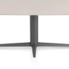 Saluti, EETKAMERTAFEL OVAAL 180 X 105 CM. - CENTRALE POOT - GRAPHIET - Light sand