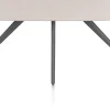 Saluti, EETKAMERTAFEL OVAAL 180 X 105 CM. - 4-POOTJES - GRAPHIET - Light sand