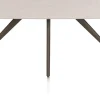 Saluti, EETKAMERTAFEL OVAAL 180 X 105 CM. - 4-POOTJES - STEELBROWN - Light sand
