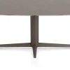 Saluti, EETKAMERTAFEL OVAAL 240 X 110 CM. - CENTRALE POOT - STEELBROWN - Lava