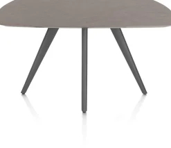 Saluti, EETKAMERTAFEL OVAAL 150 X 105 CM. - 4-POOTJES - GRAPHIET - Lava