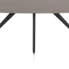 Saluti, EETKAMERTAFEL OVAAL 210 X 105 CM. - 4-POOTJES - ROUGH OFF BLACK - Lava