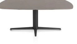 Saluti, EETKAMERTAFEL OVAAL 180 X 105 CM. - CENTRALE POOT - ROUGH OFF BLACK - Lava