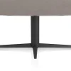 Saluti, EETKAMERTAFEL OVAAL 210 X 105 CM. - CENTRALE POOT - ROUGH OFF BLACK - Lava