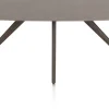 Saluti, EETKAMERTAFEL OVAAL 240 X 110 CM. - 4-POOTJES - STEELBROWN - Lava