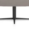 Saluti, EETKAMERTAFEL OVAAL 240 X 110 CM. - CENTRALE POOT - ROUGH OFF BLACK - Lava