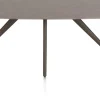 Saluti, EETKAMERTAFEL OVAAL 180 X 105 CM. - 4-POOTJES - STEELBROWN - Lava