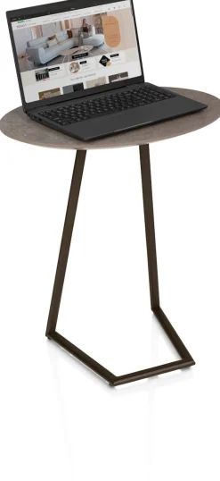 Salutina, laptop tafeltje - steelbrown