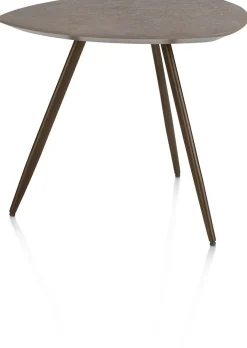 Salutina, salontafel 53 x 53 cm - 3 pootjes - steelbrown