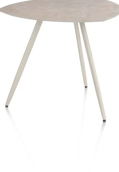 Salutina, salontafel 53 x 53 cm - 3 pootjes - crème