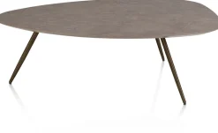 Salutina, slontafel 110 x 80 cm - 3 pootjes - steelbrown