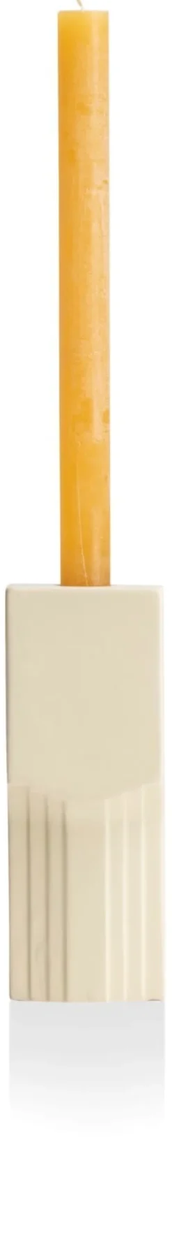 Skala kandelaar (H17.6cm) in de kleur Creme - COCOmaison