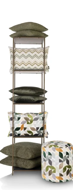 Stand up rek 45x50x193cm in de kleur Goud - COCOmaison