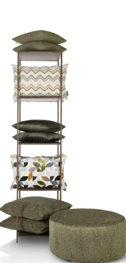 Stand up rek 45x50x193cm in de kleur Goud - COCOmaison