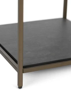 Stand up rek 45x50x193cm in de kleur Goud - COCOmaison